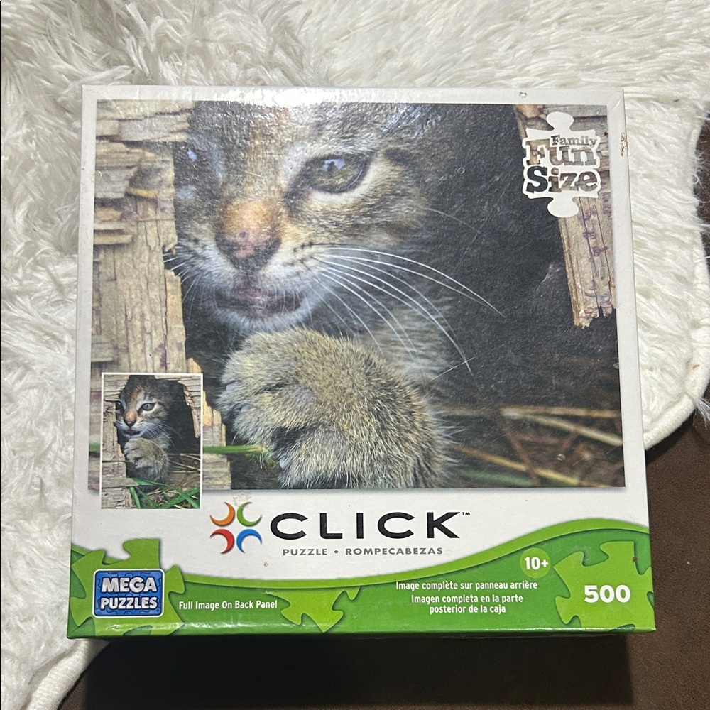 🩶5/$30 Click by Mega 500 Piece Cat Tabby Kitten Puzzle
